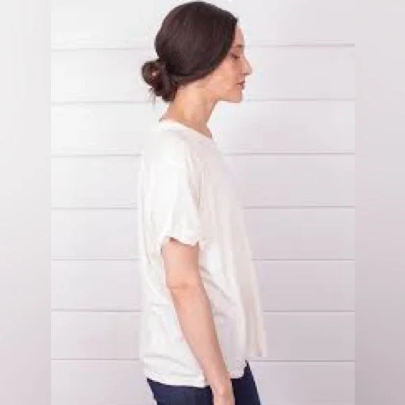 Free People BF Tee in the color Gardenia.  New with tags. - Picture 4 of 10